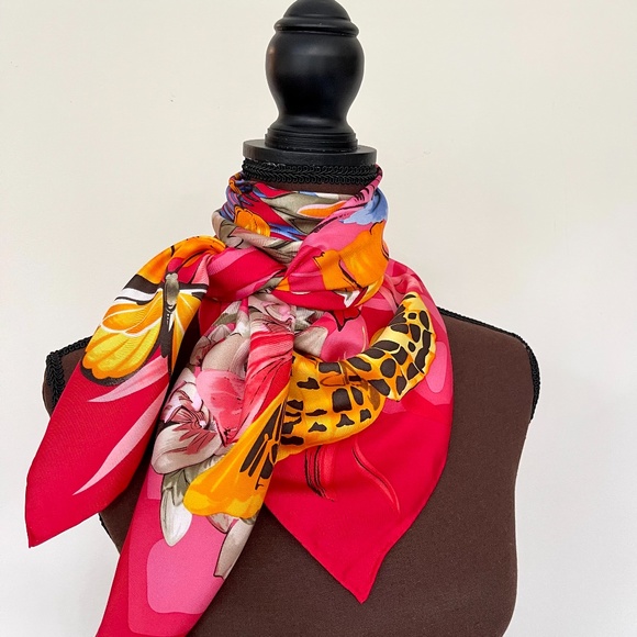 Salvatore Ferragamo Silk Scarf - Picture 12 of 16